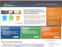 Tablet Screenshot of customdesignscript.com